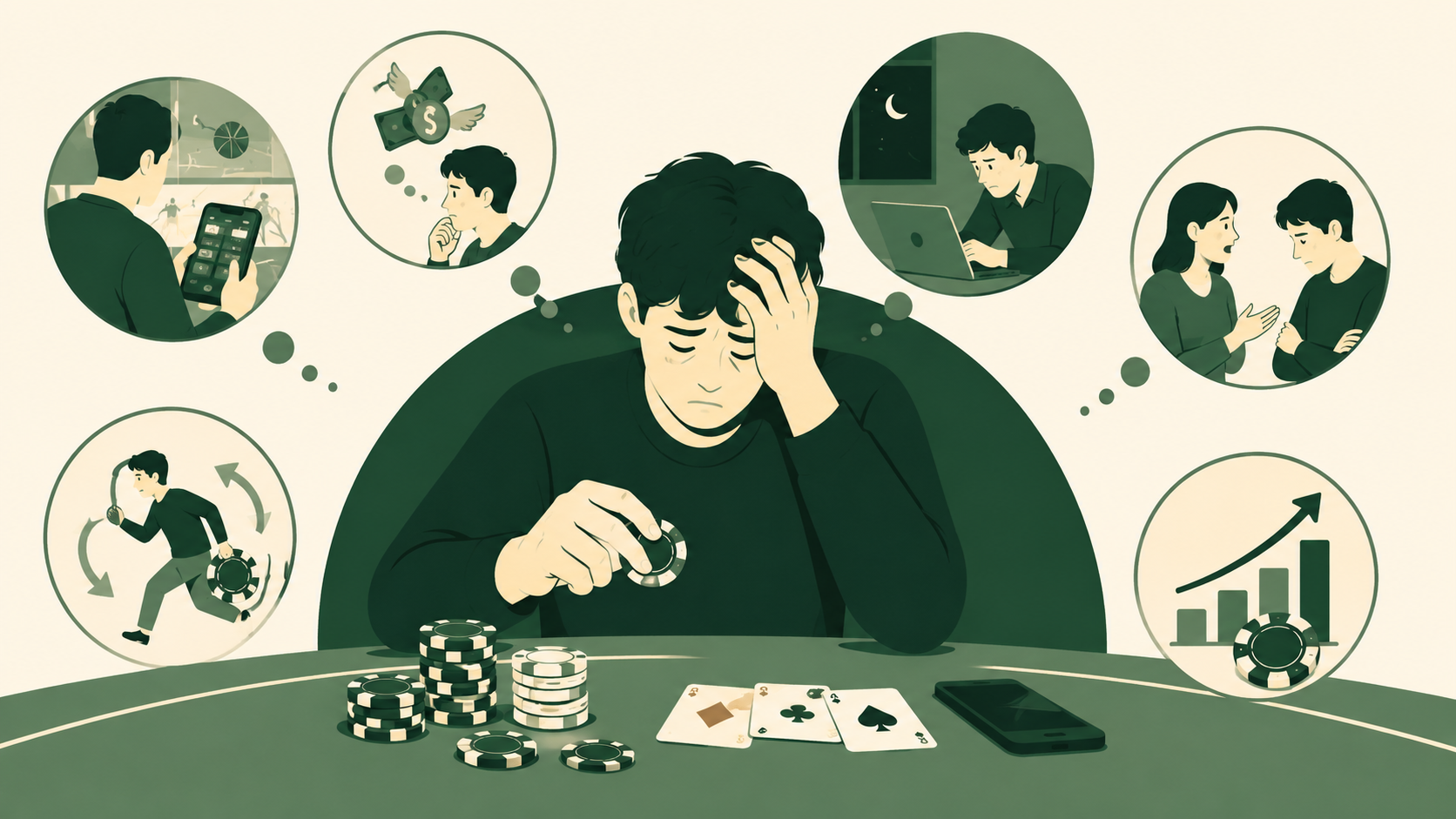 도박 중독 신호를 간과하면 생기는 위험과 초기 징후